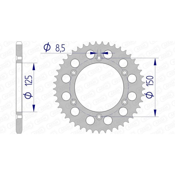 AFAM RR SPROC 520 ALU UL 72304, 43