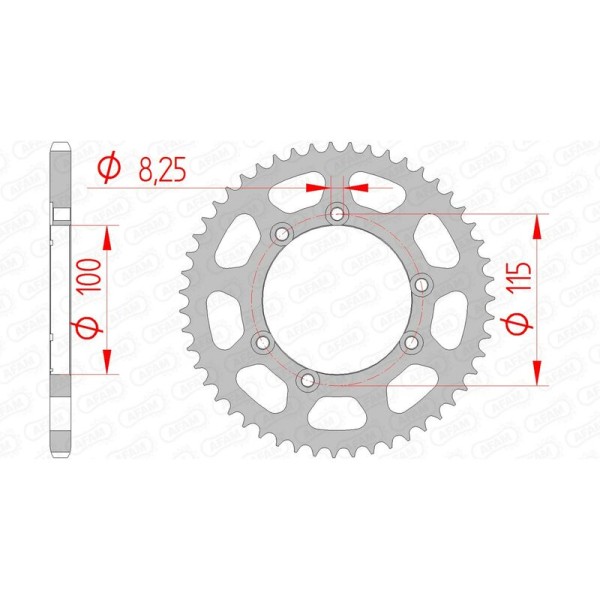 AFAM RR SPROC 420 STEEL ST 92115, 58