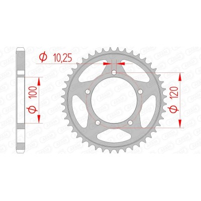 AFAM RR SPROC 525 STEEL ST...