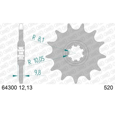AFAM FR SPROC 520 STEEL ST...
