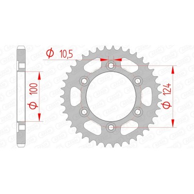 AFAM RR SPROC 525 STEEL ST...