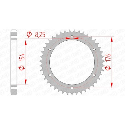 AFAM RR SPROC 530 STEEL ST...