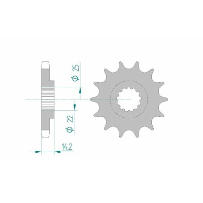 AFAM FR SPROC 630 STEEL ST...
