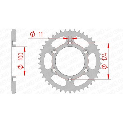 AFAM RR SPROC 520 STEEL ST...