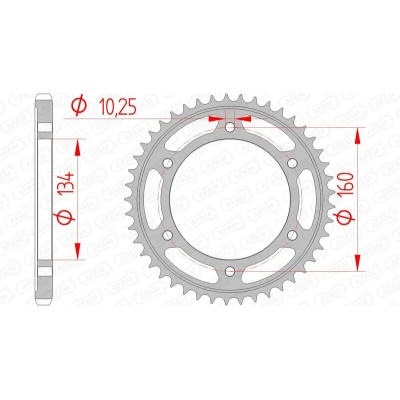 AFAM RR SPROC 525 STEEL ST...