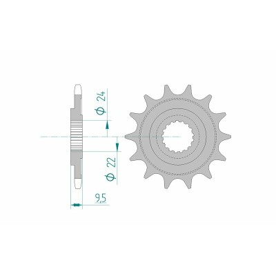 AFAM FR SPROC 520 STEEL ST...
