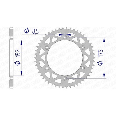 AFAM RR SPROC 520 ALU UL...