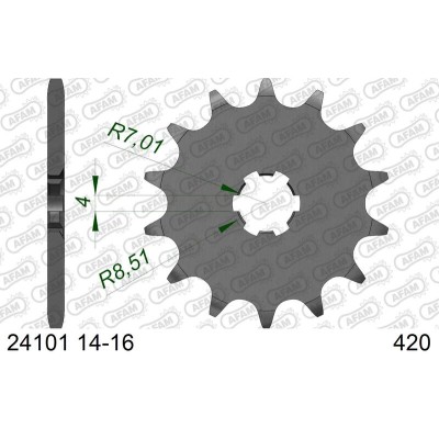 AFAM FR SPROC 420 STEEL ST...