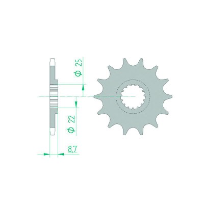 AFAM FR SPROC 520 STEEL SC...
