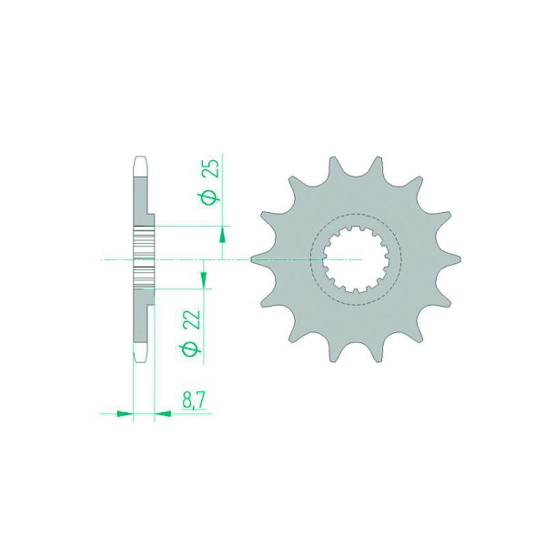 AFAM FR SPROC 520 STEEL SC 73301, 13