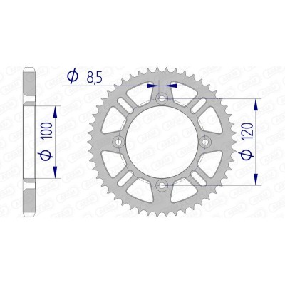 AFAM RR SPROC 428 ALU UL...