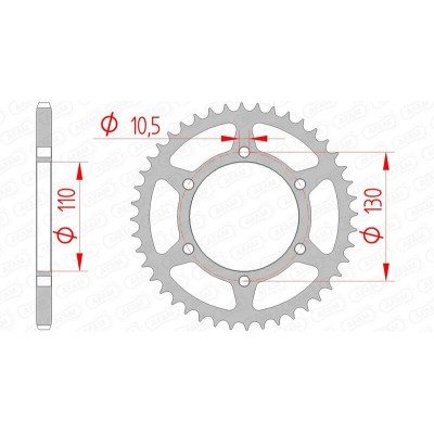 AFAM RR SPROC 520 STEEL ST...