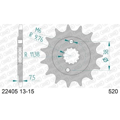 AFAM FR SPROC 520 STEEL ST...