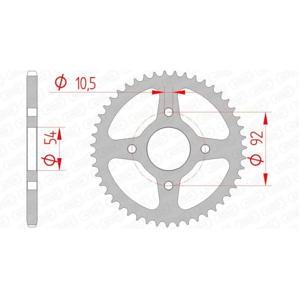 AFAM RR SPROC 420 STEEL ST 12115, 47