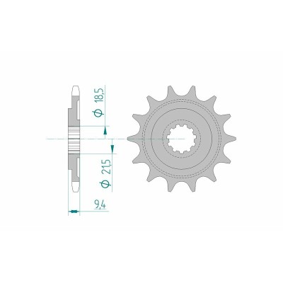AFAM FR SPROC 520 STEEL ST...