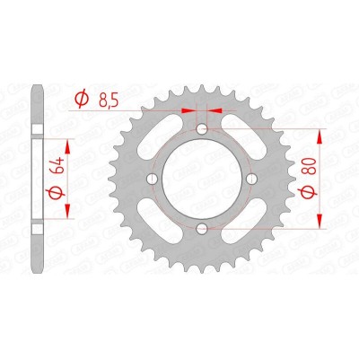 AFAM RR SPROC 420 STEEL ST...