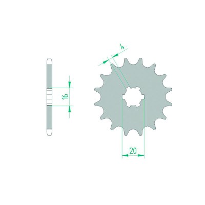 AFAM FR SPROC 420 STEEL ST...
