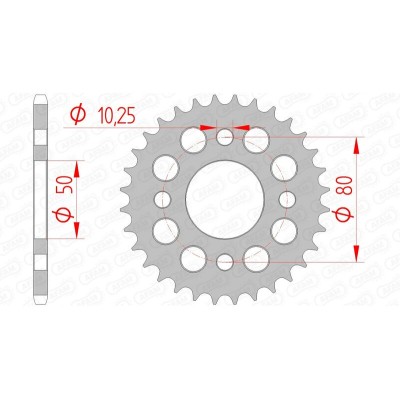 AFAM RR SPROC 420 STEEL ST...