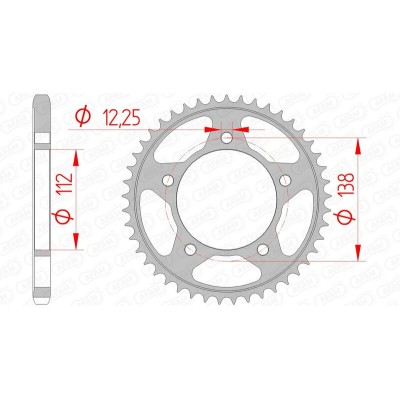 AFAM RR SPROC 525 STEEL ST...