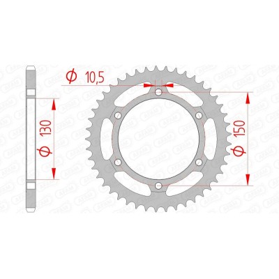 AFAM RR SPROC 520 STEEL ST...
