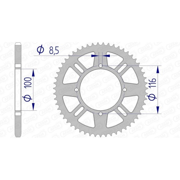 AFAM RR SPROC 420 ALU UL 17104, 54