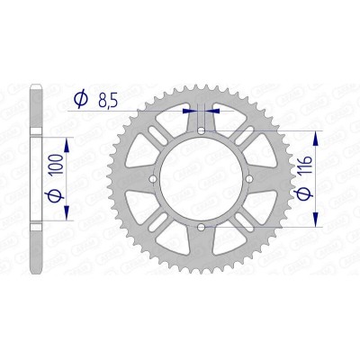 AFAM RR SPROC 420 ALU UL...
