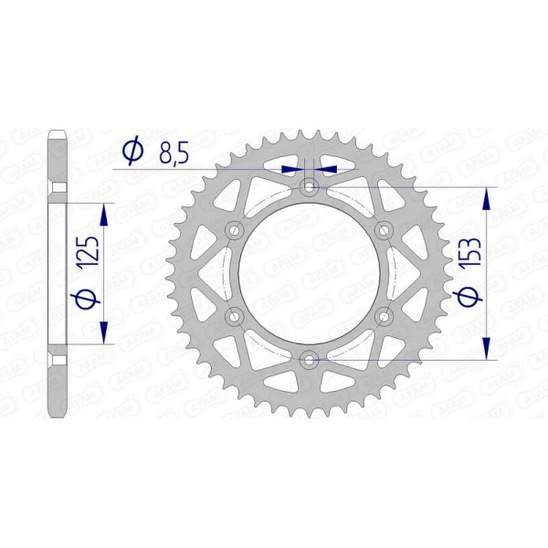 AFAM RR SPROC 520 ALU UL 11212, 48