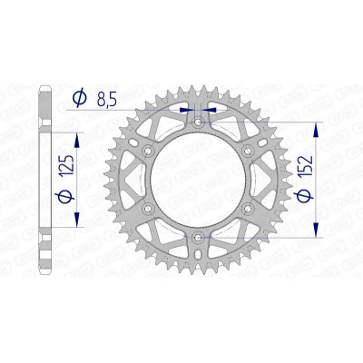 AFAM RR SPROC 520 ALU UL SC...
