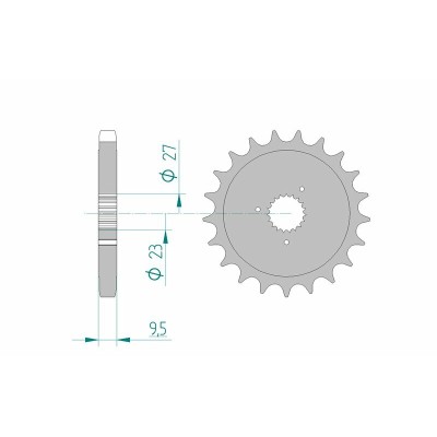AFAM FR SPROC 530 STEEL ST...