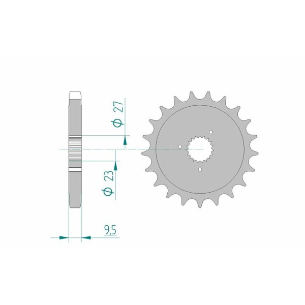 AFAM FR SPROC 530 STEEL ST 94802, 21