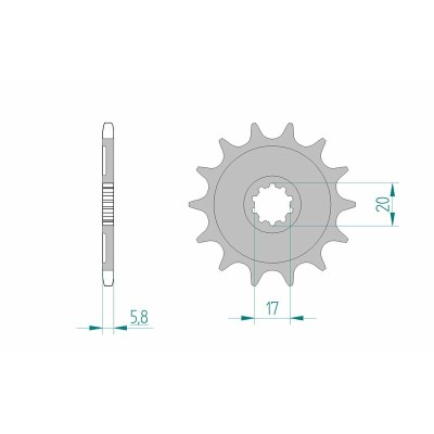 AFAM FR SPROC 520 STEEL ST...