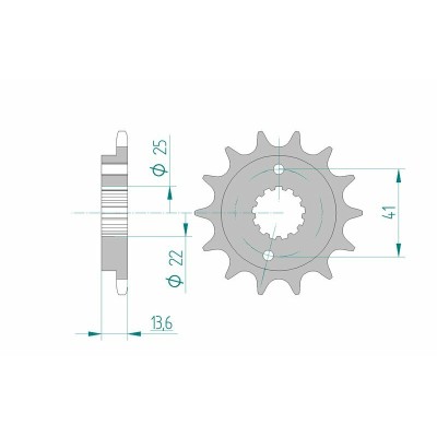 AFAM FR SPROC 520 STEEL ST...