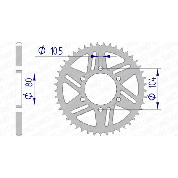 AFAM RR SPROC 520 ALU UL HA 17606, 42