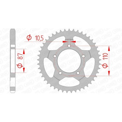 AFAM RR SPROC 525 STEEL ST...