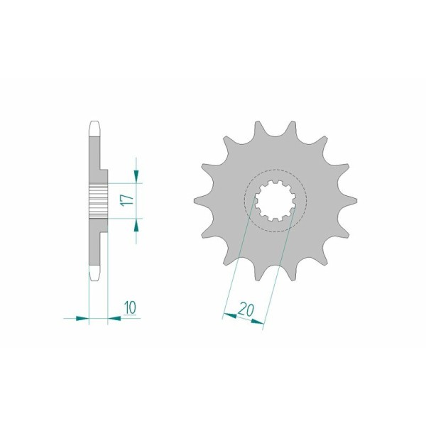 AFAM FR SPROC 520 STEEL ST 94301, 11