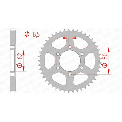 AFAM RR SPROC 428 STEEL ST...