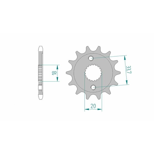 AFAM FR SPROC 428 STEEL ST 20212, 14