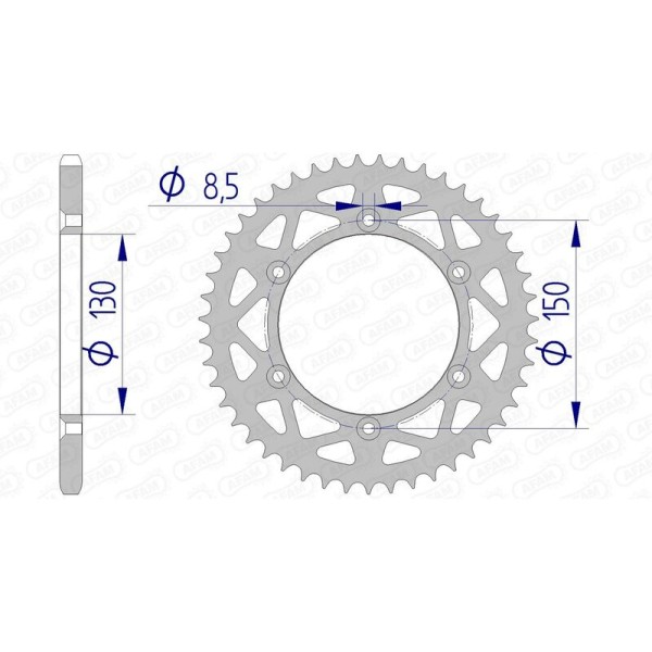 AFAM RR SPROC 520 ALU UL 13323, 51