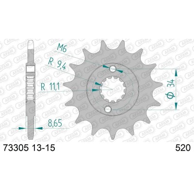 AFAM FR SPROC 520 STEEL ST...