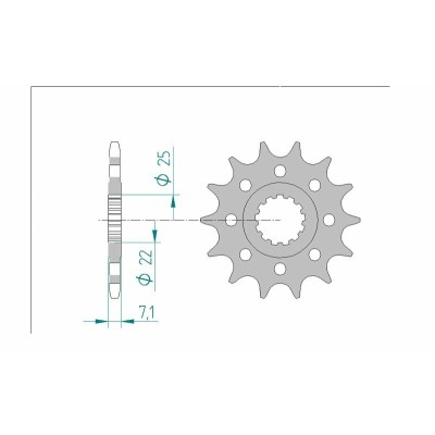 AFAM FR SPROC 520 STEEL ST...