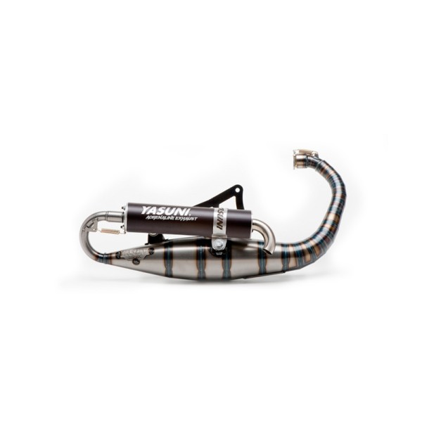 YASUN EXHAUST 2T CARRERA 16, ALU/BLK