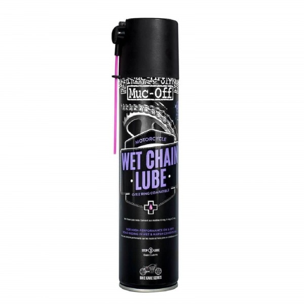 MUOFF KIT SPRAY WET CHAIN LUBE 400ML X12