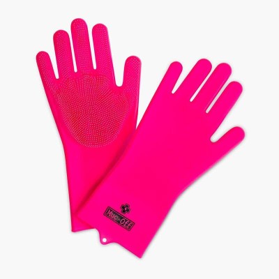 MUOFF SCRUBBER GLOVES, PNK, L