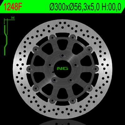 NG BRAKE DISC ROUND 1248F