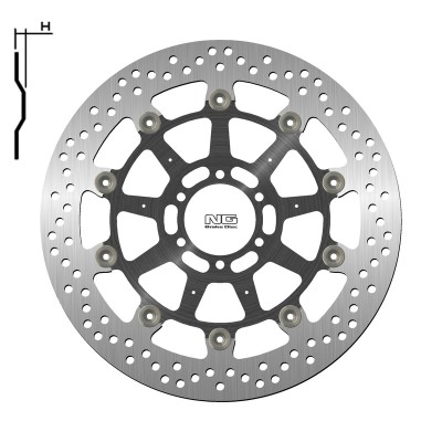 NG BRAKE DISC ROUND 1538G