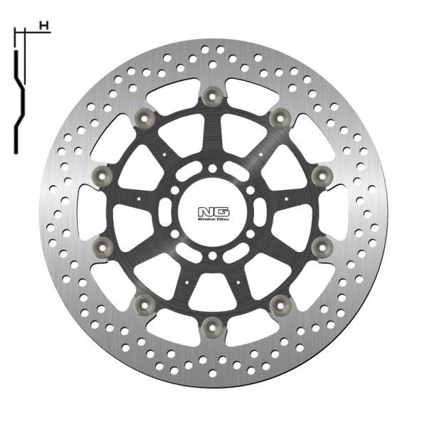NG BRAKE DISC ROUND 1538G