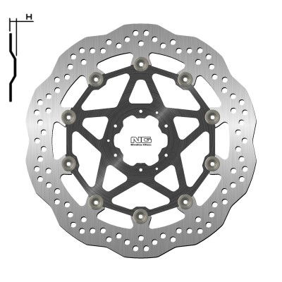 NG BRAKE DISC WAVE 1643XG
