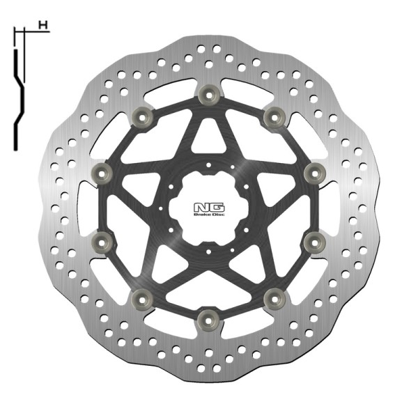 NG BRAKE DISC WAVE 1643XG