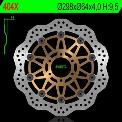 NG BRAKE DISC WAVE 404X