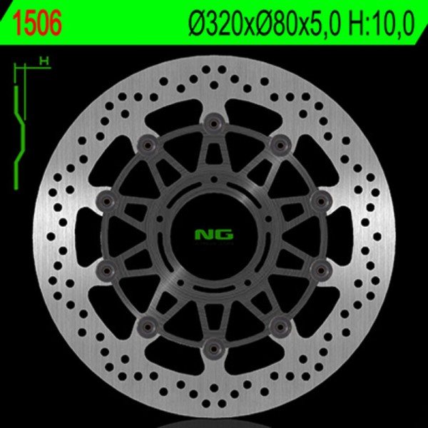 NG BRAKE DISC ROUND 1506